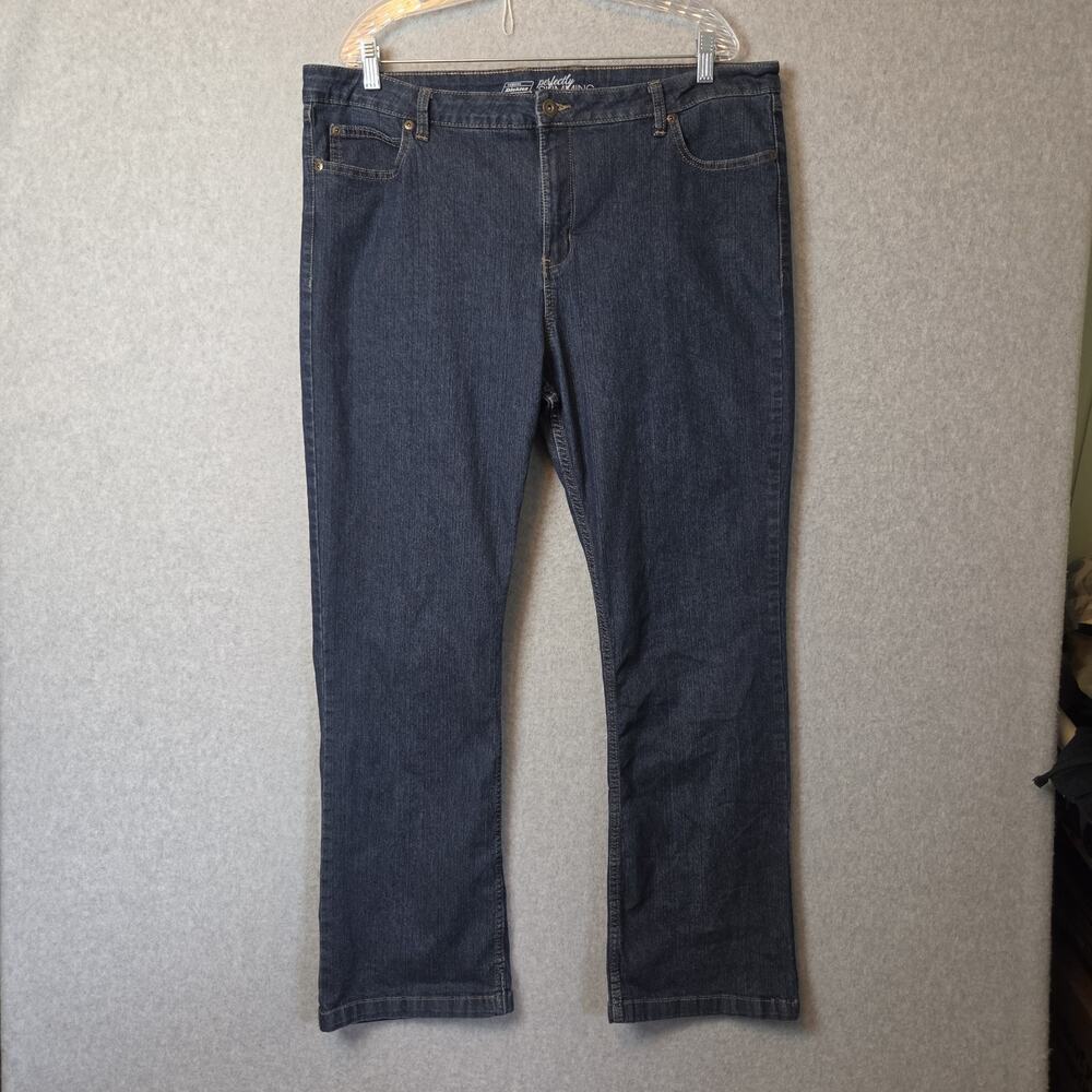 Genuine Dickies Perfectly Slimming Blue High Rise Jeans Women's Plus 18R Stretch